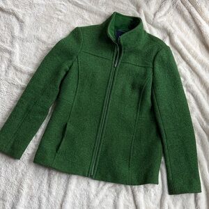 Lands End Zip-Front Wool Jacket